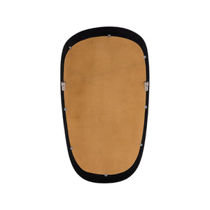 Atlas Morris Mirror - Elegant Black Ebonized Oval Frame, Mango Wood, Ideal for Any Modern Space Decor MI11067-01