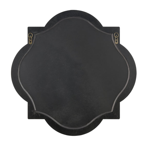 Atlas Ogee Mirror - Black Moroccan-Inspired Wall Décor with Carved Frame for Modern Home Elegance MI11071-01