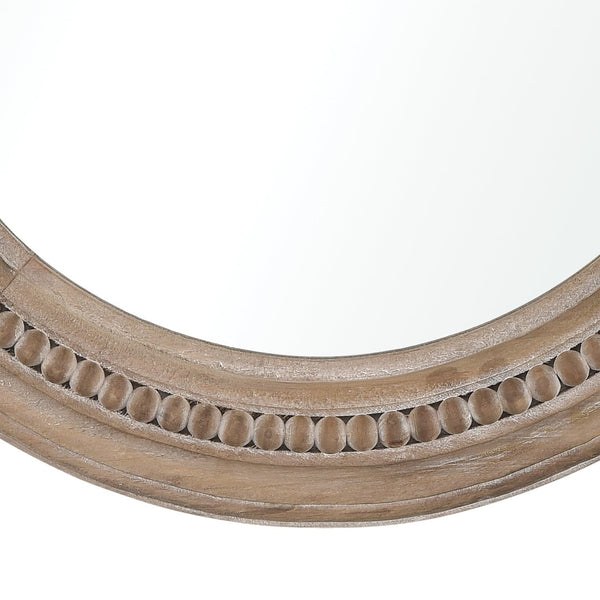 Atlas Riverrun Coastal Charm Wall Mirror – Handcrafted Fir Wood, Driftwood Finish, Perfect for Any Room Decor MI11077-01