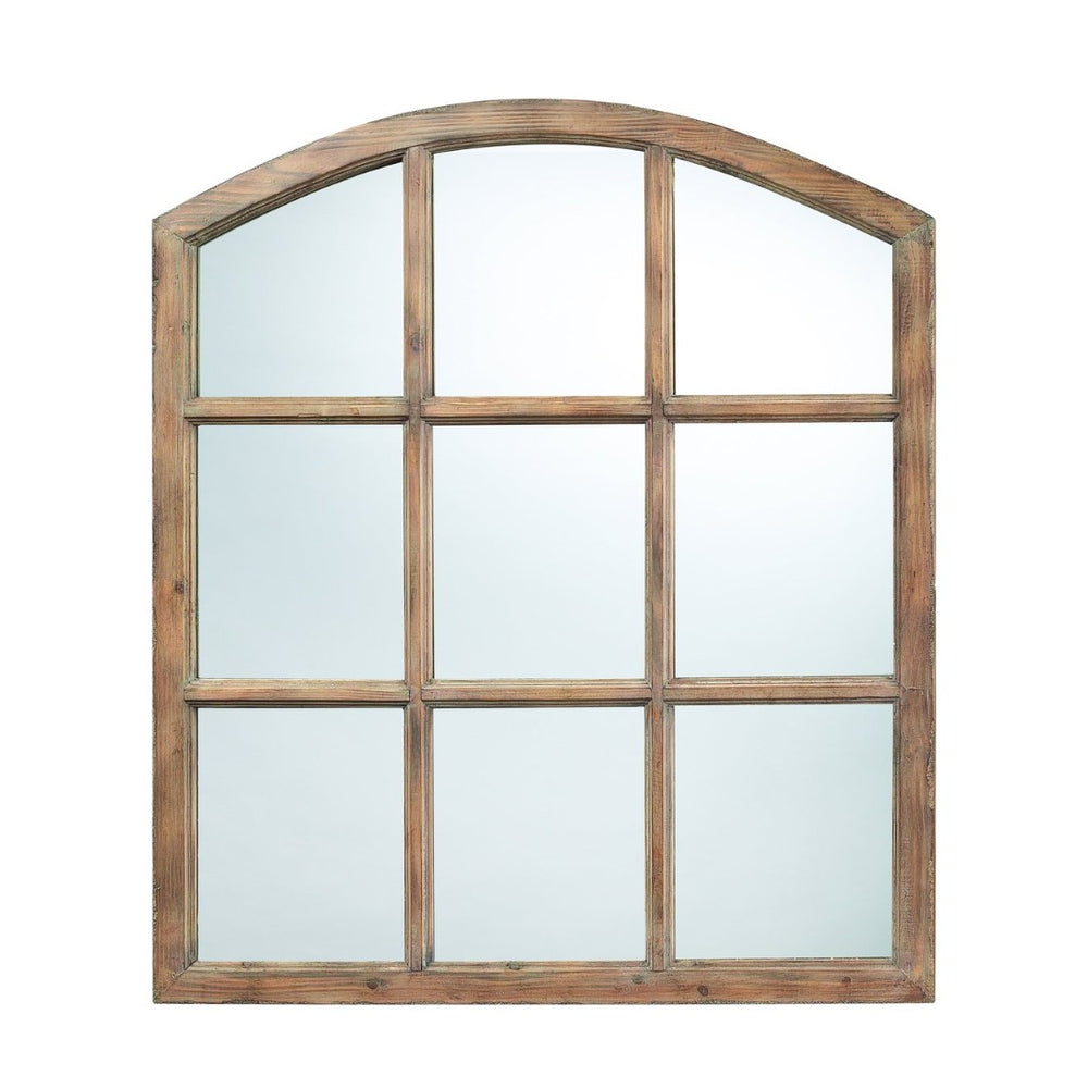 Atlas Union Wall Mirror – Stunning Natural Wood Décor for Living Spaces, Entryways & Bedrooms, 33x37 Inches MI11083-01
