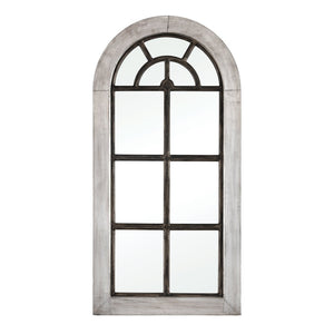 Atlas Upland Full-Length Wall Mirror - Rustic French Window Design with Distressed Frame for Any Room MI11084-01