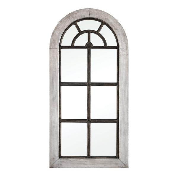Atlas Upland Full-Length Wall Mirror - Rustic French Window Design with Distressed Frame for Any Room MI11084-01