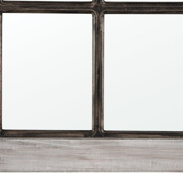 Atlas Upland Full-Length Wall Mirror - Rustic French Window Design with Distressed Frame for Any Room MI11084-01
