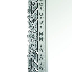 Atlas Venetian Wall Mirror - Elegant Hand-Cut Design with Floral Etchings for Stunning Interior Décor MI11087-01