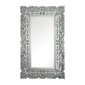 Atlas Venetian Wall Mirror - Elegant Hand-Cut Design with Floral Etchings for Stunning Interior Décor MI11087-01