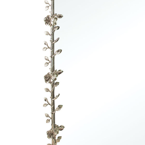Atlas Violetta Mirror - Elegant Rectangular Wall Decor with Floral Motifs in Polished Nickel Finish MI11088-01