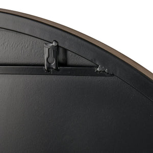 Atlas Delk Oversized Round Mirror - Elegant Polished Brass Frame for Modern Entryway & Living Spaces MI11092-01