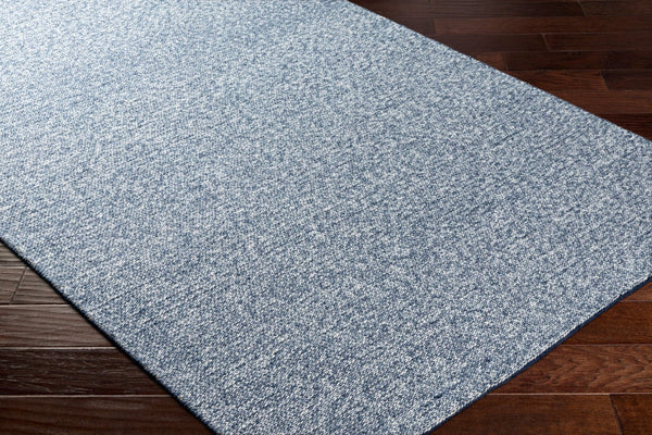 Livabliss Mia Handwoven Wool Flatweave Area Rug for Living Room Bohemian or Scandinavian Decor Blue 10' x 14' MIA2303-1014