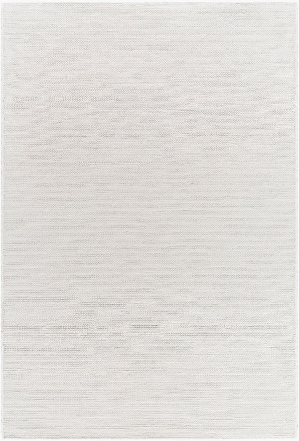 Livabliss Mia Handwoven Wool Flatweave Area Rug Artisan Crafted for Living and Dining Spaces Ivory, Pearl 5' x 7'6" MIA2306-576