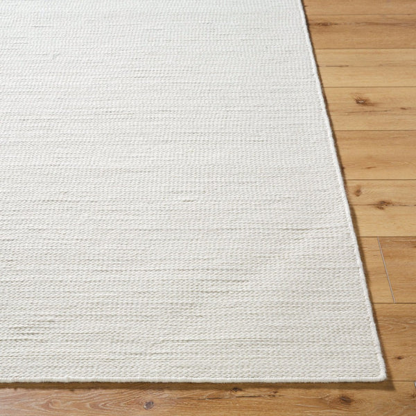 Livabliss Mia Handwoven Wool Flatweave Area Rug Artisan Crafted for Living and Dining Spaces Ivory, Pearl 5' x 7'6" MIA2306-576
