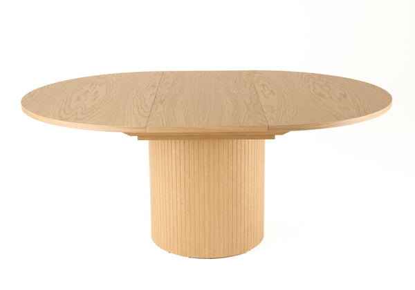 VIG Furniture Modrest Miami - Modern Natural Oak Round Dining Table With Extension VGME121255-DT-NAT