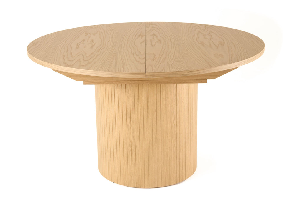 VIG Furniture Modrest Miami - Modern Natural Oak Round Dining Table With Extension VGME121255-DT-NAT