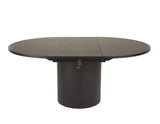 VIG Furniture Modrest Miami - Modern Black Oak Round Dining Table With Extension VGME121254-DT-BLK