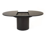 VIG Furniture Modrest Miami - Modern Black Oak Round Dining Table With Extension VGME121254-DT-BLK