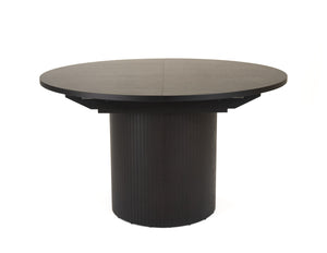 VIG Furniture Modrest Miami - Modern Black Oak Round Dining Table With Extension VGME121254-DT-BLK