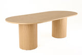 VIG Furniture Modrest Miami - Modern Natural Oak Oval Dining Table VGME-MIAMI-ODT