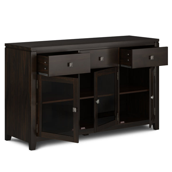 English Elm Cosmopolitan Sideboard Buffet - Handcrafted Mahogany Elegance With Ample Storage & Modern Design B136P158547