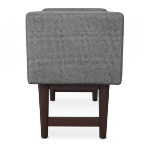 English Elm Scott Small Ottoman Bench - Stylish Pewter Grey Accent For Entryway, Living Room & Versatile Seating B136P159255-GIGA