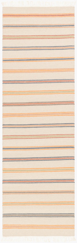 Surya Miguel 2'6" X 8' Handmade Wool Rug - Modern Decor, Durable Design, No Pile, Spot Clean, Warranty Included Light Gray Wool Mig5005-268