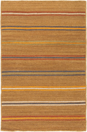 Surya Miguel 2'6" X 8' Handmade Wool Rug - Modern Decor, Durable Design, No Pile, Spot Clean, Warranty Included Brown Wool Mig5006-23