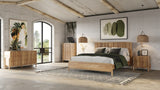 VIG Furniture Modrest Mikala - Modern Natural Oak Bed VGWDMIL-BED