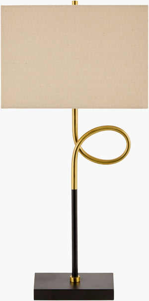 Livabliss Manila Hand-painted Iron Table Lamp with Linen Shade for Traditional Living Spaces MIL-001