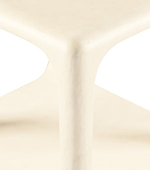 Hooker Furniture Westwood Textured Alabaster End Table — Modern Rectangular Accent With Open Storage, Durable Build 6133-80114-02