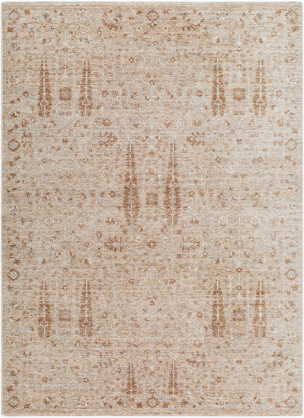 Livabliss Misterio Turkish Machine Woven Polyester Area Rug with Fringe for Large Living Rooms Tan, Cream 12' x 15'7" MIP2302-12157