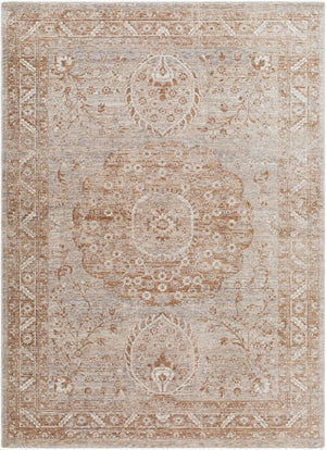 Livabliss Misterio Traditional Area Rug Machine Woven Polyester with Fringe for Large Living Spaces Cream, Tan 3'3" x 4'11" MIP2303-33411