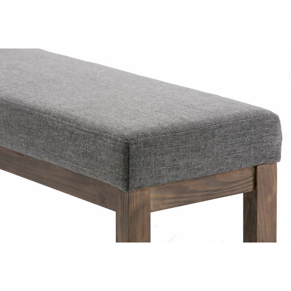 English Elm Milltown Large Grey Ottoman Bench - Versatile Entryway Seating, Plush Comfort & Stylish Design B136P158197