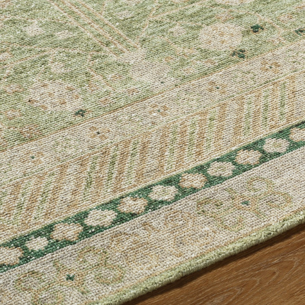 Surya Marisa Handmade Wool Rug 2' X 3' - Charming French Country Cottage Style For Cozy High-traffic Areas Sage Wool Mir2301-23