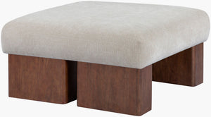 Surya Mirava Square Foam Ottoman Large Footrest or Coffee Table Accent for Living Rooms MIRA002-183636