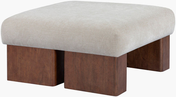 Surya Mirava Square Foam Ottoman Large Footrest or Coffee Table Accent for Living Rooms MIRA002-183636