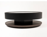 VIG Furniture Modrest Miranda - Modern Ceramic + Black Oak Round Coffee Table VGHBN459E