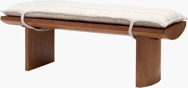 Surya Miro Mango Wood Bench - 18"H X 60"W X 20"D - Stylish, Durable, And Easy-care For Any Decor Top, Brown,Base, Brown Mango Wood,Mango Wood Miro001-186020