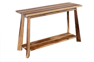 Porter Designs Kalispell Solid Sheesham Wood Console Table - Timeless Arts & Crafts Elegance Natural Wood 05-196-10-2419
