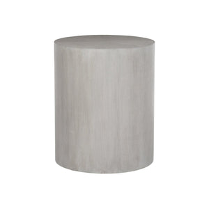 Bernhardt Bernhardt Thorne Side Table — Quartered White Oak Drum Accent, Starburst Top, Natural Finish, 20"W 452125