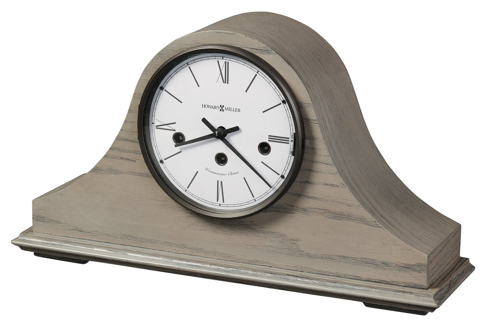 Hekman Furniture 630278 Lakeside Ii Key-wound Mantel Clock With Elegant Chimes & Seaside Gray Finish For Home Decor Seaside Grey Lakeside Ii Mantel Clock 630278