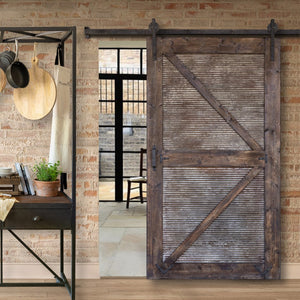 Park Hill Sliding Barn Door with Rail Hardware EHR80863