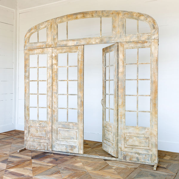 Park Hill Metal French Door with Top and Side Facade EDX00287