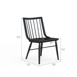 A.R.T. Furniture Frame Windsor Side Chair, Black (Sold As Set of 2) 278204-2318 Black 278204-2318