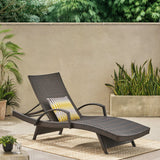 Christopher Knight Home® - Noble House - Salem Outdoor Wicker Adjustable Chaise Lounge With Arms