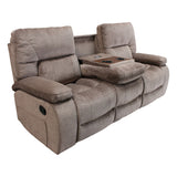 Parker House Chapman - Kona Manual Glider Reclining Sofa And Two Recliners Brown 94% Polyester,6% Nylon (W) Mcha-411-kon