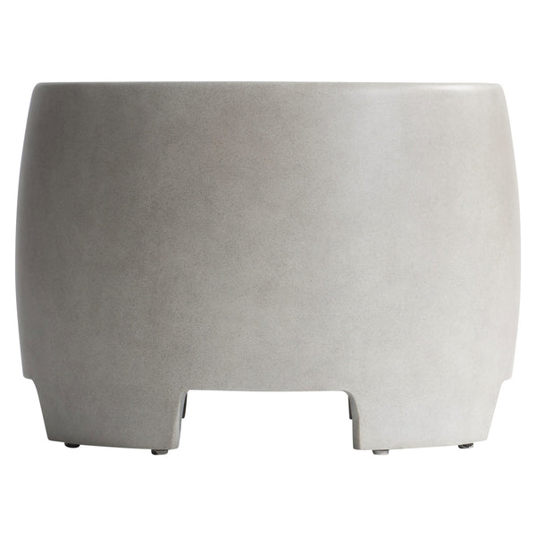 Bernhardt Bernhardt Maroma Cast Glass-Reinforced Concrete Cocktail Table, Bedrock Finish, Sculptural Patio Accent (26"W X18"H) X05013