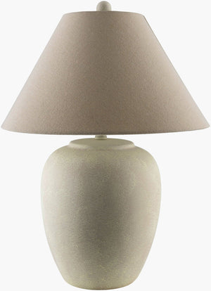 Livabliss Mijas Ceramic Table Lamp with Linen Shade for Bedside or Living Room Decor MJS-001
