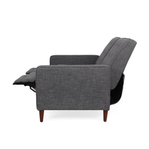 English Elm Christopher Knight Home® - DOUBLE Recliner Fabric Sofa with Plush Cushions and Space-Saving Design for Living Rooms, 49"L Gray 72478.00FGRY