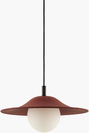 Livabliss Makebon Art Deco Iron Frame Pendant Light with Glass Shade for Dining or Kitchen MKB-001
