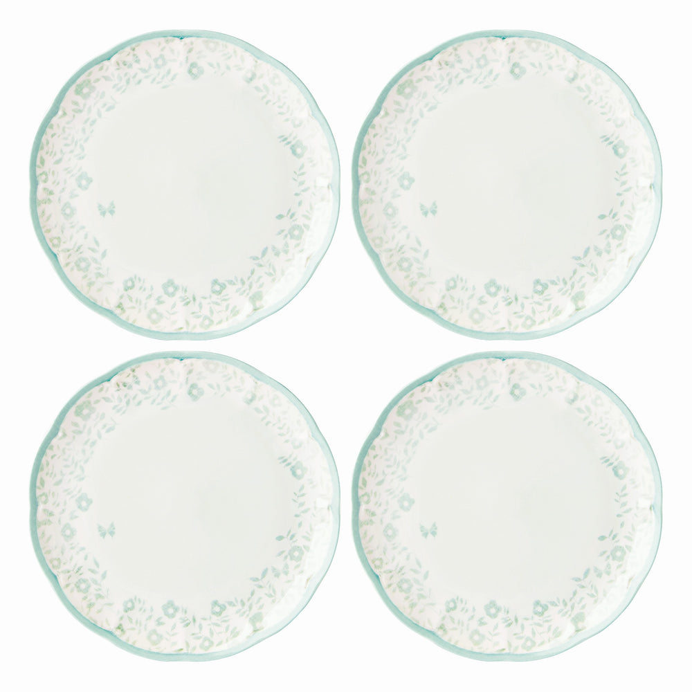 Lenox Butterfly Meadow Cottage Dinner Plates, Set of 4 Multi, WHITE PORCELAIN 894088