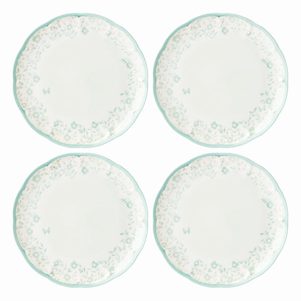 Lenox Butterfly Meadow Cottage Dinner Plates, Set of 4 Multi, WHITE PORCELAIN 894088