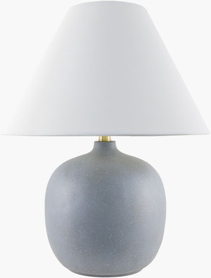 Livabliss Makurdi Hand-painted Resin Table Lamp with Linen Shade for Traditional Living Rooms MKD-001
